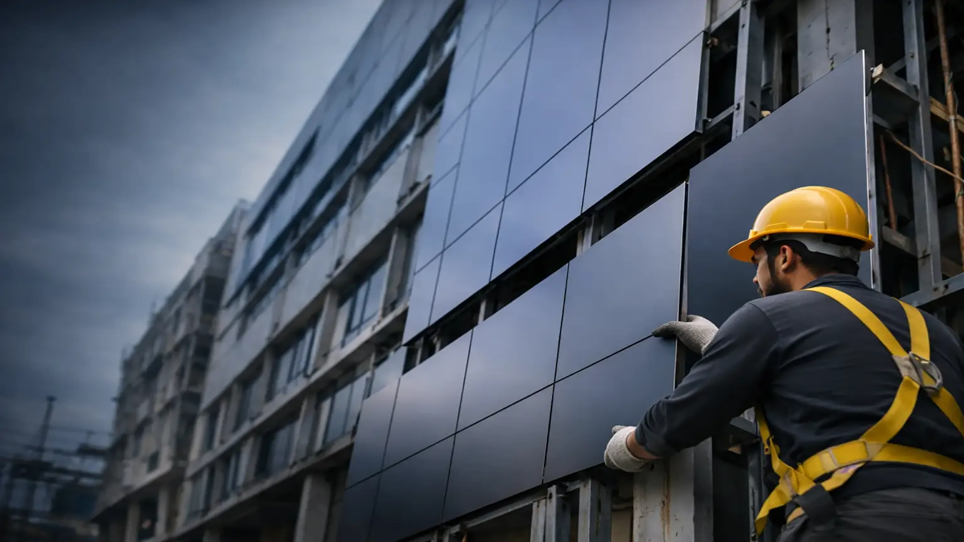 Commercial ACP cladding installation